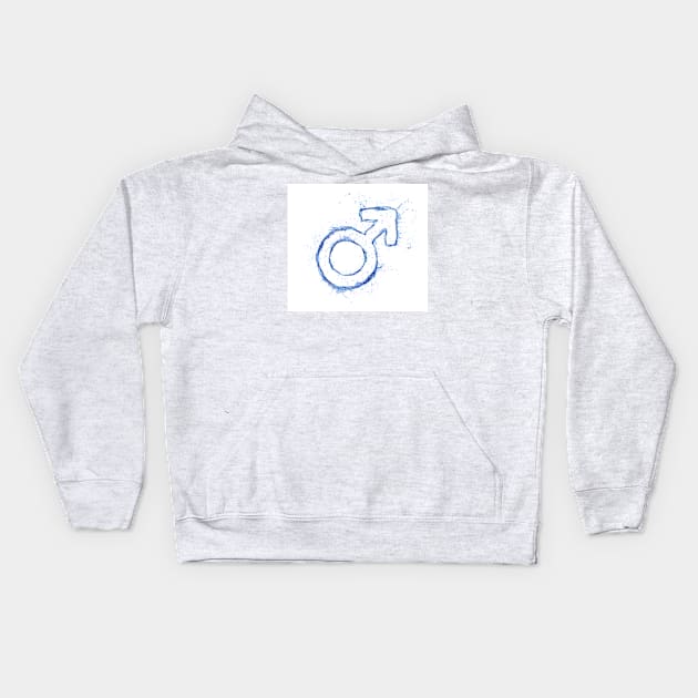 Male water sign Kids Hoodie by psychoshadow